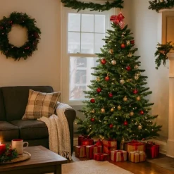 Albero di Natale Brampton Verde h215 Ø142cm PE+PVC