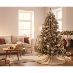 Albero di Natale Trondheim Illuminato h120Ø65cm PE+PVC