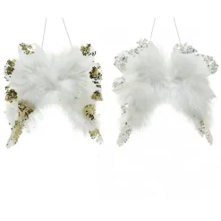 Ali con Piume e Glitter 15 cm. Pezzo Singolo