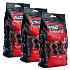 BUNDLE 3 x Sacco da 8 kg di Bricchetti Weber Cod. 17591
