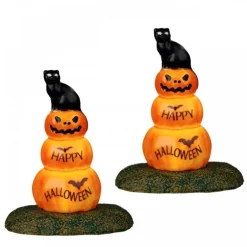 Cat And Pumpkin Set Of 2 B/O 4.5V Cod. 24939