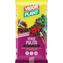 Corteccia di pino Media 15-25 mm Verde Pulito 60 litri Vigorplant
