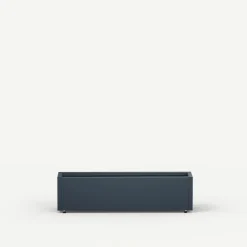 Fioriera Herstera PLANTER BALCONY in Metallo colore Antracite 100x25x25 cm