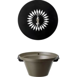 Fontana da Giardino Aquapoint a Parete Wall Fountain Daisy Grigio Tortora