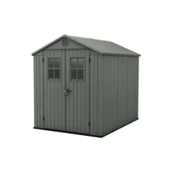 Keter Casetta da Giardino in Resina DARWIN 6x8 Green con Finestre Frontali