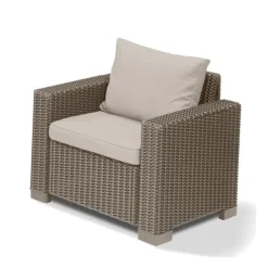 Keter 2 Poltrone Con Braccioli CALIFORNIA Cappuccino