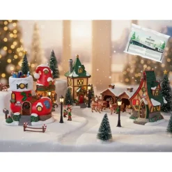 Lemax Elf Village Pack con Neve in Omaggio