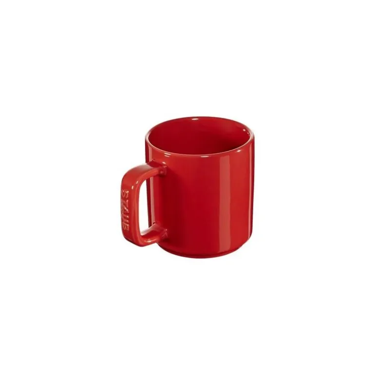 Mini Mug 10 cm Rossa Set di 2 in Ceramica