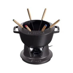 Set Fonduta Gourmet 18 cm Nero in Ghisa