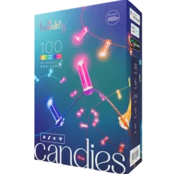 Twinkly CANDIES a Candela Luci di Natale Smart 100 Led RGB II Generazione Cavo Verde